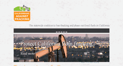 Desktop Screenshot of californiansagainstfracking.org